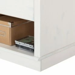 Maison Belfort TV-Wand Lillehammer I - Kiefer massiv - Kiefer Weiß / Kiefer Honig -WOHNZIMMERMÖBEL Verkäufe tv lowboard lillehammer ii kiefer massiv weiss kiefer 1053918