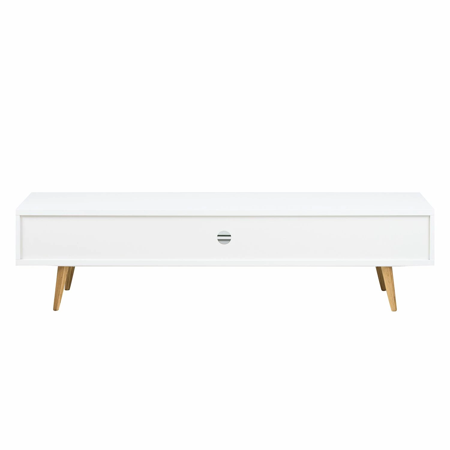 Mørteens TV-Lowboard Roskilde - Esche teilmassiv - Weiß 4 Mørteens TV-Lowboard Roskilde - Esche teilmassiv - Weiß – Bild 4