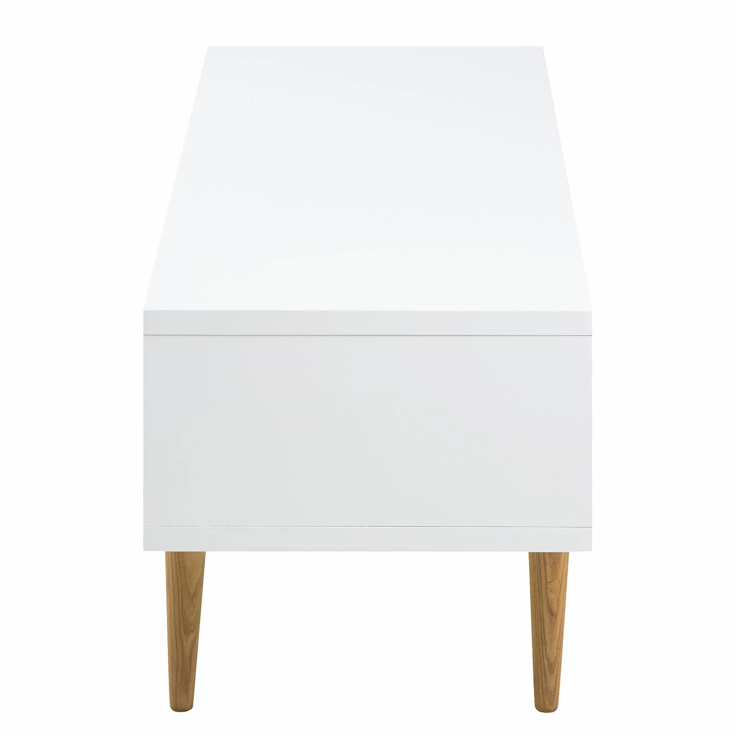 Mørteens TV-Lowboard Roskilde - Esche teilmassiv - Weiß 5 Mørteens TV-Lowboard Roskilde - Esche teilmassiv - Weiß – Bild 5