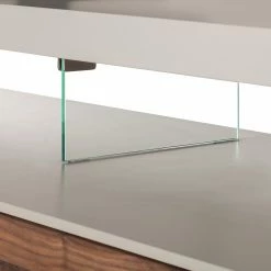 GWINNER TV-Lowboard Solano II - Nussbaum / Platingrau - Ausrichtung rechts - Ohne Beleuchtung -WOHNZIMMERMÖBEL Verkäufe tv lowboard solano ii ohne beleuchtung nussbaum platingrau mit tv bank rechts 3113621