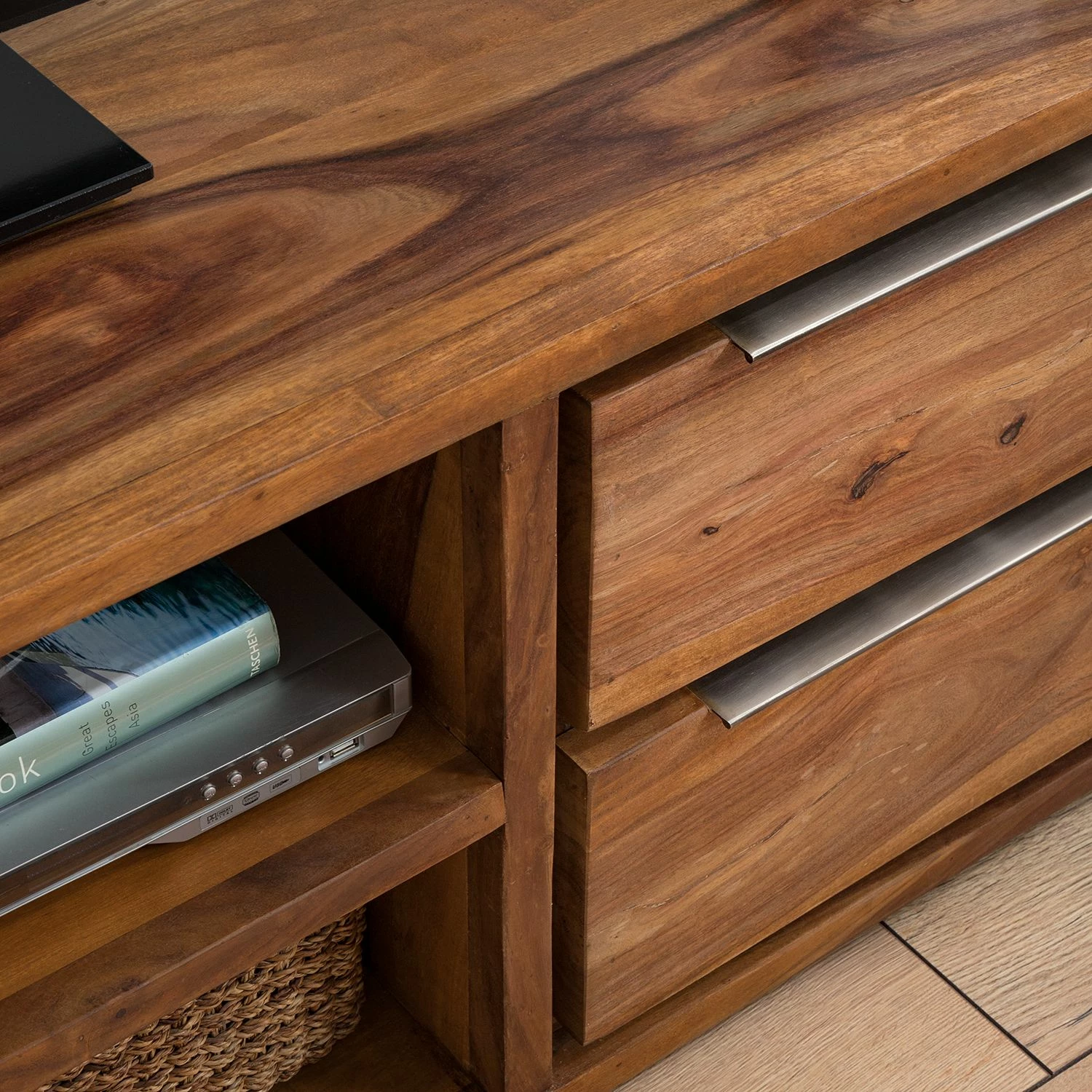 Ars Natura TV-Lowboard Trangle I - Sheesham massiv 7 Ars Natura TV-Lowboard Trangle I - Sheesham massiv – Bild 7