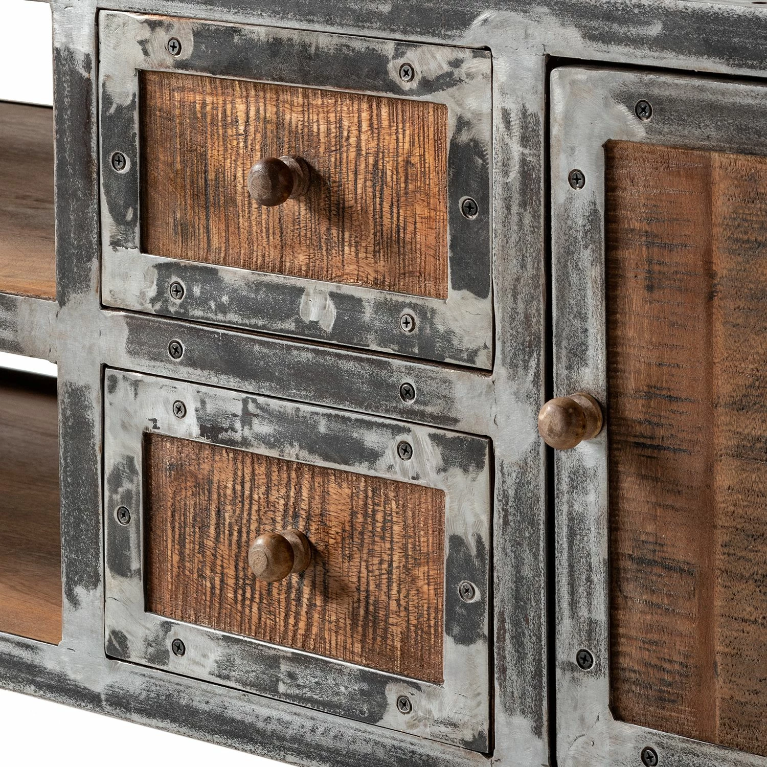 Ars manufacti TV-Lowboard Wharton II - Akazie teilmassiv / Stahl 6 Ars manufacti TV-Lowboard Wharton II - Akazie teilmassiv / Stahl – Bild 6