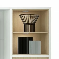 Loftscape TV-Wand Emporior II - Eiche Dekor / Weiß -WOHNZIMMERMÖBEL Verkäufe tv wand emporior ii inkl beleuchtung eiche dekor weiss 1555818