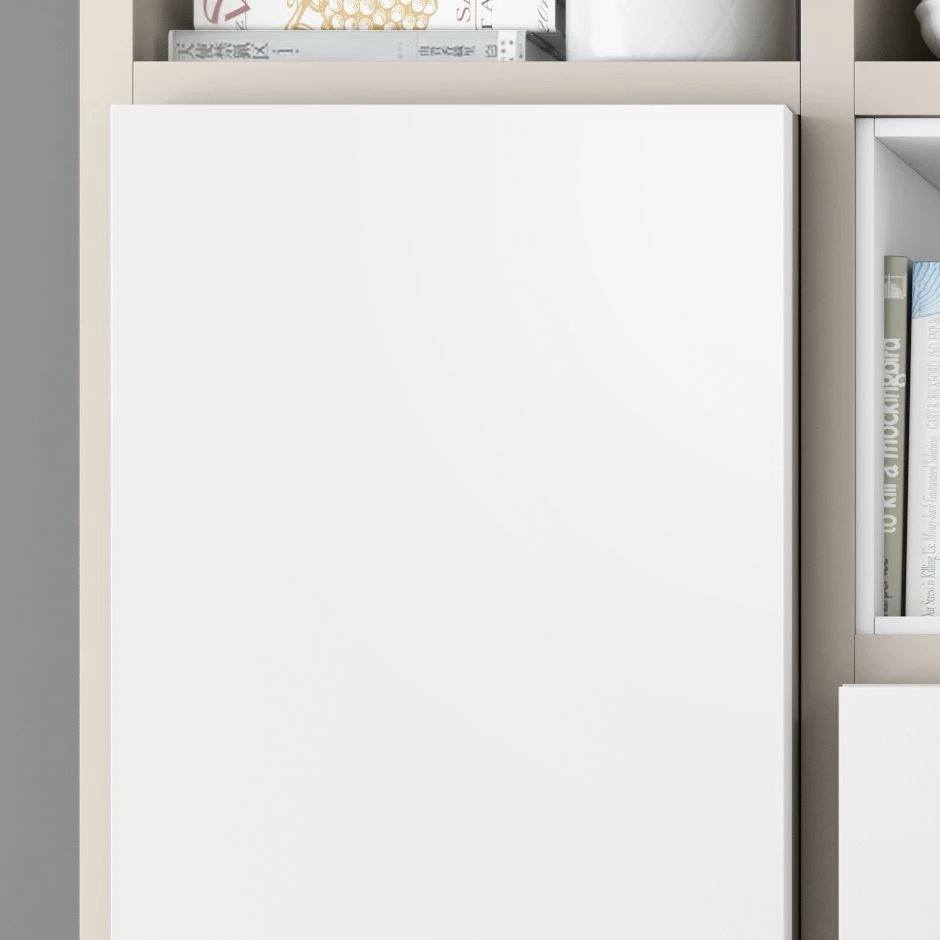 Loftscape TV-Wand Emporior IV - Matt Hellbeige / Matt Weiß - Breite: 294 cm 4 Loftscape TV-Wand Emporior IV - Matt Hellbeige / Matt Weiß - Breite: 294 cm – Bild 4