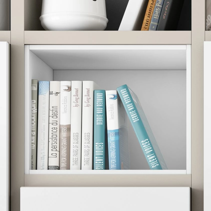 Loftscape TV-Wand Emporior IV - Matt Hellbeige / Matt Weiß - Breite: 294 cm 6 Loftscape TV-Wand Emporior IV - Matt Hellbeige / Matt Weiß - Breite: 294 cm – Bild 6