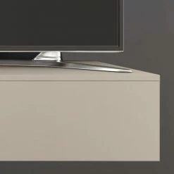 Loftscape TV-Wand Emporior IV - Matt Weiß / Matt Hellbeige - Breite: 249 cm -WOHNZIMMERMÖBEL Verkäufe tv wand emporior vi hochglanz weiss matt hellbeige 5153784