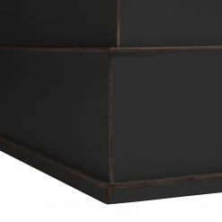 Maison Belfort Vitrinenschrank Azjana - Schwarz / Pinie Honig -WOHNZIMMERMÖBEL Verkäufe vitrinenschrank azjana pinie teilmassiv schwarz pinie honig 3393097