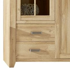 Trendteam Vitrinenschrank Canyon II - Alteiche Dekor -WOHNZIMMERMÖBEL Verkäufe vitrinenschrank canyon ii alteiche dekor 4808540