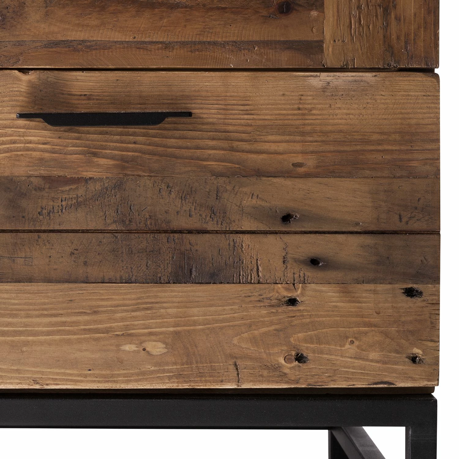 Ars manufacti Vitrinenschrank Grasby - Altholz Pinie / Metall - Pinie Dunkel / Schwarz 6 Ars manufacti Vitrinenschrank Grasby - Altholz Pinie / Metall - Pinie Dunkel / Schwarz – Bild 6