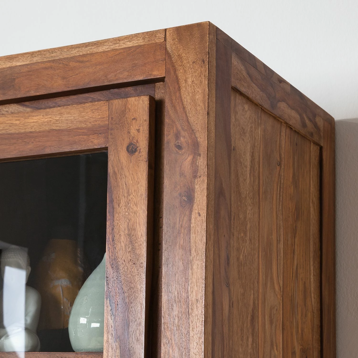 Ars Natura Vitrinenschrank Ohio - Sheesham massiv 6 Ars Natura Vitrinenschrank Ohio - Sheesham massiv – Bild 6