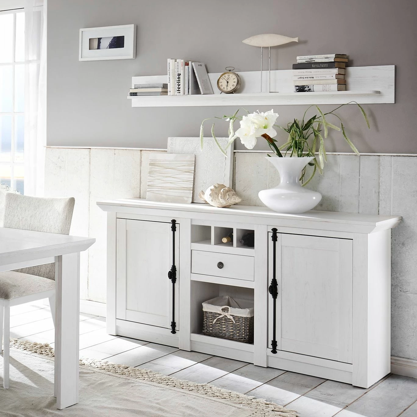 Maison Belfort Wandboard Geestland - Pinie Weiß Dekor 3 Maison Belfort Wandboard Geestland - Pinie Weiß Dekor – Bild 3