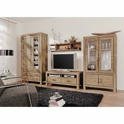 Wolf-Möbel Wandboard Yoga - Sheesham massiv - Natur -WOHNZIMMERMÖBEL Verkäufe wandboard yoga sheesham massiv natur 5000708