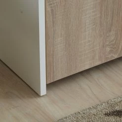 Loftscape Schrankbett-Kombination Godia II - Weiß / Eiche Sonoma Dekor - Bonellfederkernmatratze -WOHNZIMMERMÖBEL Verkäufe wandklappbett kombination godia ii bonellfederkernmatratze weiss eiche sonoma dekor 1722950