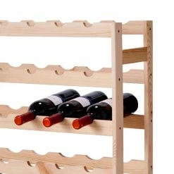 Zeller Weinregal Raymond - Kiefer massiv - Naturbelassen -WOHNZIMMERMÖBEL Verkäufe weinregal raymond kiefer massiv naturbelassen 300451