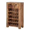 Wolf-Möbel Weinregal Yoga I - Sheesham massiv - Natur