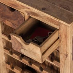 Wolf-Möbel Weinregal Yoga I - Sheesham massiv - Natur -WOHNZIMMERMÖBEL Verkäufe weinregal yoga i sheesham massiv natur 3373581