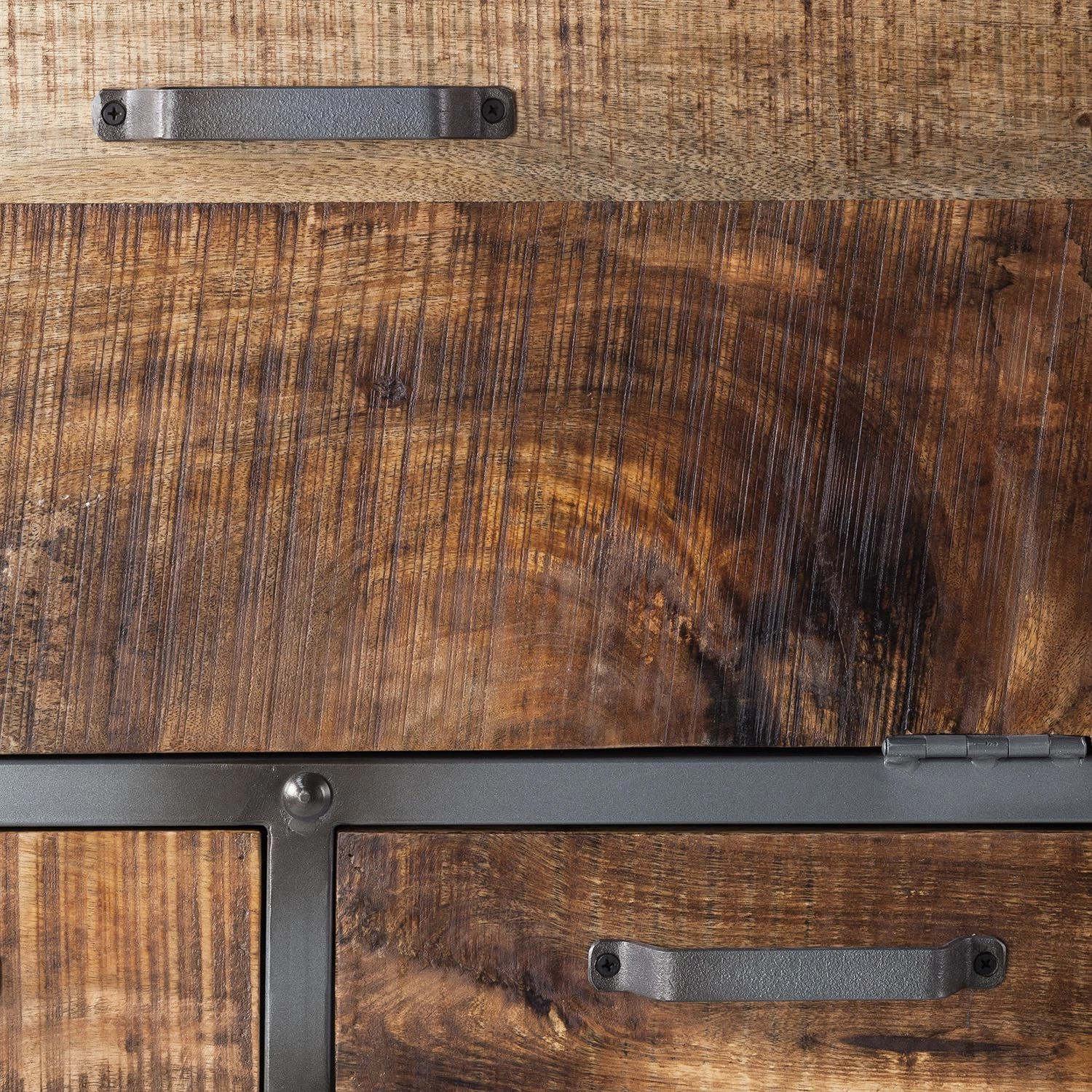 Ars manufacti Weinschrank Hunter - Mango massiv / Metall - Mango / Blaugrau 9 Ars manufacti Weinschrank Hunter - Mango massiv / Metall - Mango / Blaugrau – Bild 9