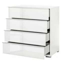 Wiemann Schubkastenkommode Chicago II - Alpinweiß / Glas Weiß -WOHNZIMMERMÖBEL Verkäufe wiemann chicago 26 03 2015 3238061