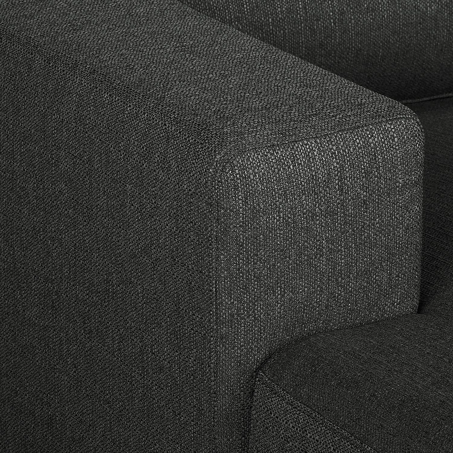 Fredriks Wohnlandschaft Arietta II Strukturstoff - Anthrazit - Longchair davorstehend links / Ottomane rechts 12 Fredriks Wohnlandschaft Arietta II Strukturstoff - Anthrazit - Longchair davorstehend links / Ottomane rechts – Bild 12