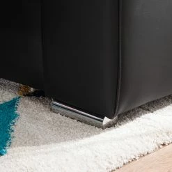 Roomscape Wohnlandschaft Berrings - (mit Schlaffunktion) - Kunstleder / Strukturstoff Schwarz / Grau - Longchair davorstehend links -WOHNZIMMERMÖBEL Verkäufe wohnlandschaft berrings mit schlaffunktion kunstleder strukturstoff schwarz grau longchair davorstehend links 4993824