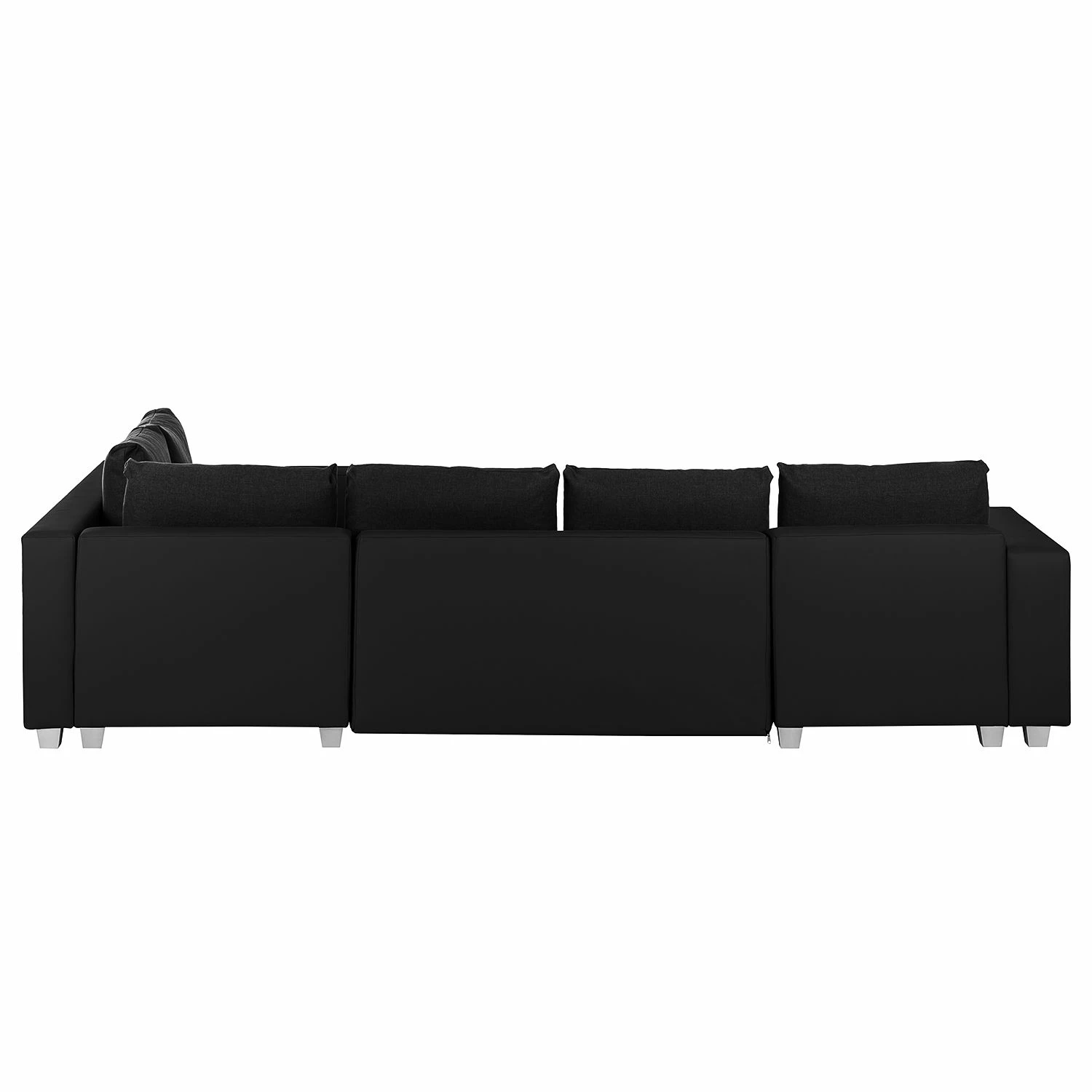 Fredriks Wohnlandschaft Dublin - (mit Schlaffunktion) - Kunstleder/Strukturstoff - Schwarz 6 Fredriks Wohnlandschaft Dublin - (mit Schlaffunktion) - Kunstleder/Strukturstoff - Schwarz – Bild 6