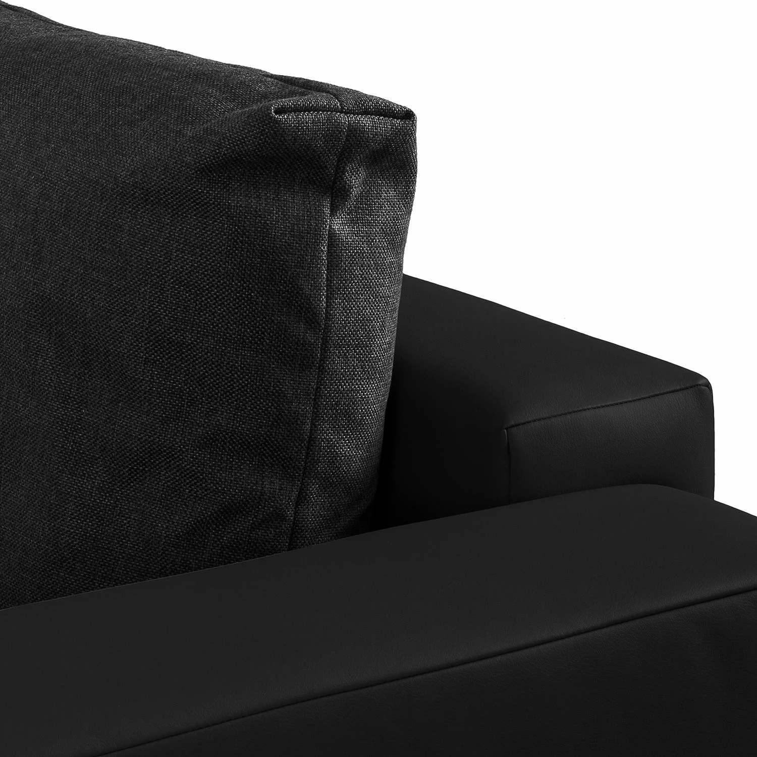 Fredriks Wohnlandschaft Dublin - (mit Schlaffunktion) - Kunstleder/Strukturstoff - Schwarz 10 Fredriks Wohnlandschaft Dublin - (mit Schlaffunktion) - Kunstleder/Strukturstoff - Schwarz – Bild 10