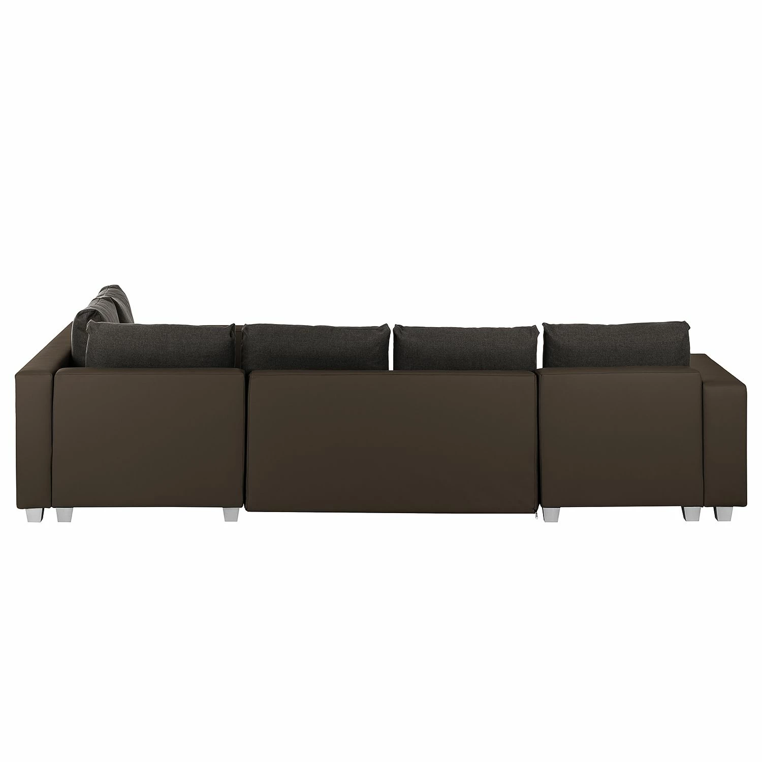 Fredriks Wohnlandschaft Dublin - (mit Schlaffunktion) - Kunstleder/Strukturstoff - Taupe / Braun 6 Fredriks Wohnlandschaft Dublin - (mit Schlaffunktion) - Kunstleder/Strukturstoff - Taupe / Braun – Bild 6