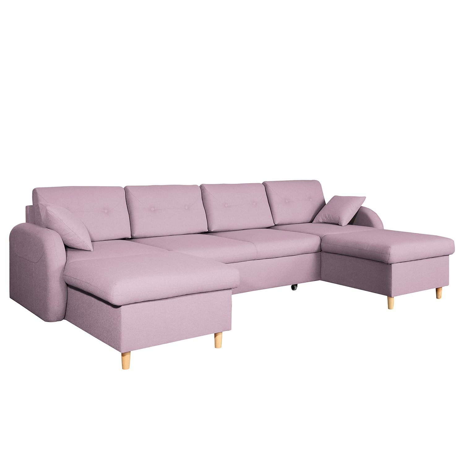 Mørteens Wohnlandschaft Eastville - Mauve - Mit Schlaffunktion 1 Mørteens Wohnlandschaft Eastville - Mauve - Mit Schlaffunktion