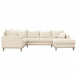 Mørteens Wohnlandschaft Greeneville - Ecru - Longchair davorstehend rechts -WOHNZIMMERMÖBEL Verkäufe wohnlandschaft greeneville strukturstoff longchair davorstehend rechts ecru 4871560