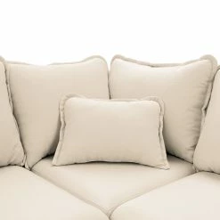 Mørteens Wohnlandschaft Greeneville - Ecru - Longchair davorstehend rechts -WOHNZIMMERMÖBEL Verkäufe wohnlandschaft greeneville strukturstoff longchair davorstehend rechts ecru 4871580