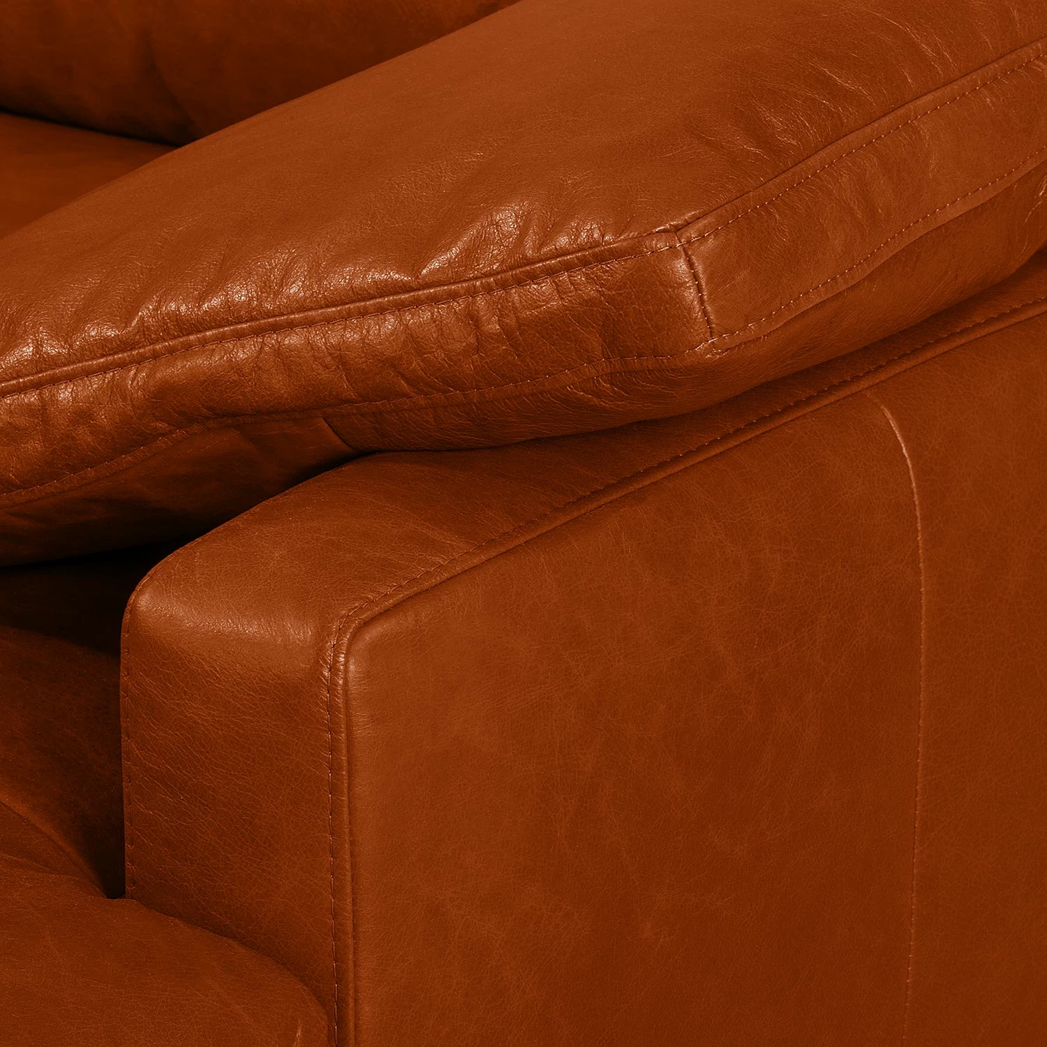 Ars manufacti Wohnlandschaft Horley Echtleder - Cognac 7 Ars manufacti Wohnlandschaft Horley Echtleder - Cognac – Bild 7