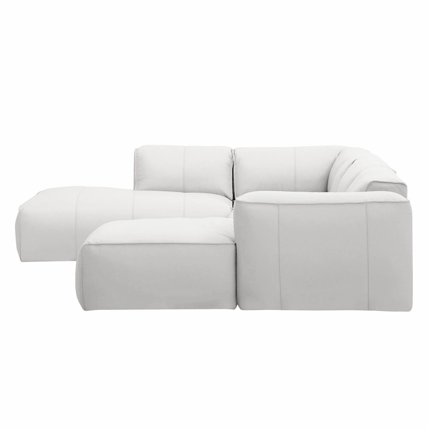 Studio Copenhagen Wohnlandschaft HUDSON - Echtleder Neka: Weiß - Longchair davorstehend rechts / Ottomane links 3 Studio Copenhagen Wohnlandschaft HUDSON - Echtleder Neka: Weiß - Longchair davorstehend rechts / Ottomane links – Bild 3