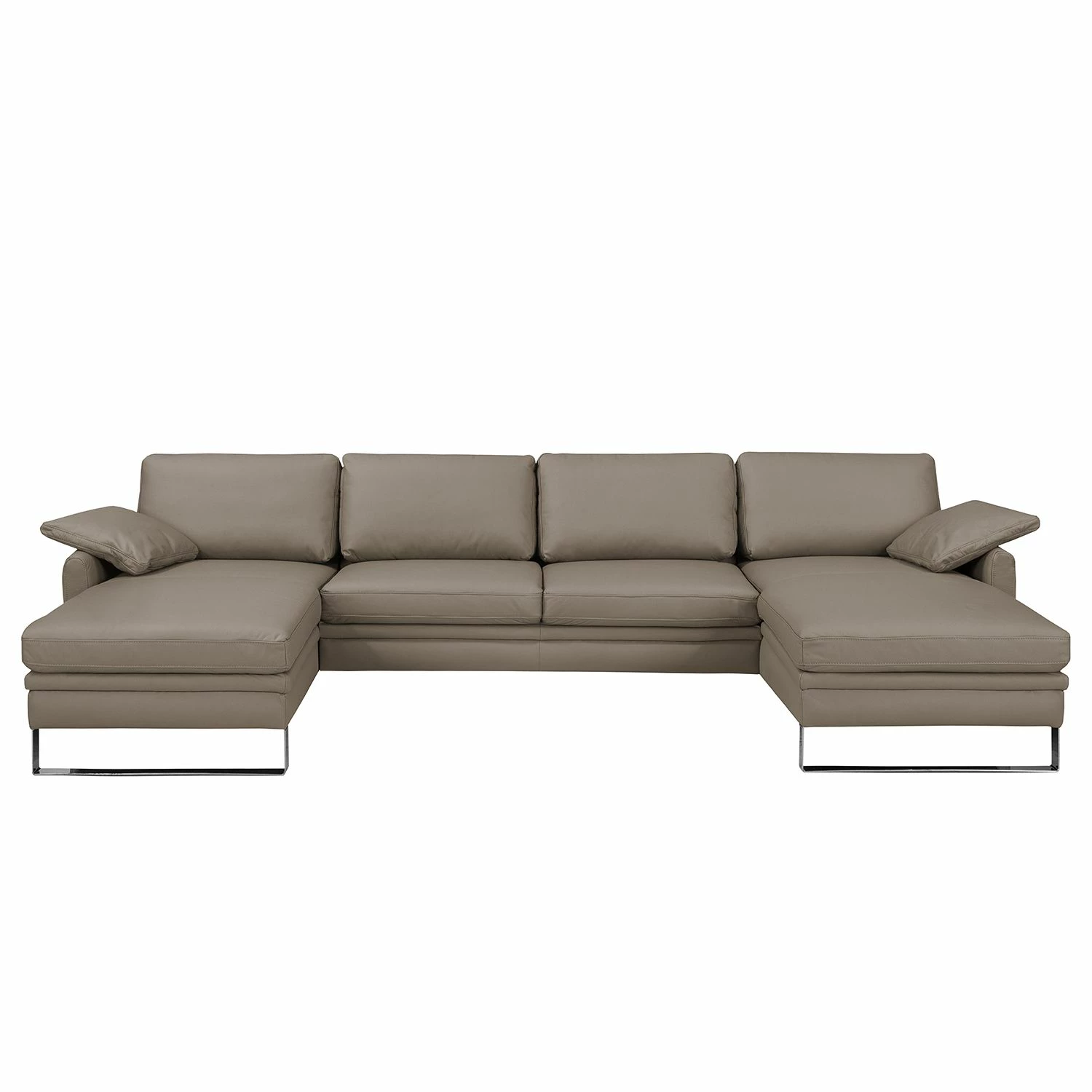 Fredriks Wohnlandschaft Laureto II Echtleder - Schlamm 3 Fredriks Wohnlandschaft Laureto II Echtleder - Schlamm – Bild 3