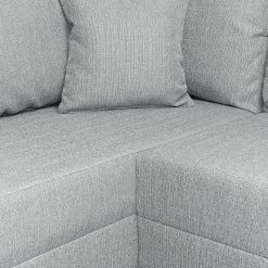 Roomscape Wohnlandschaft Loorana - (mit Schlaffunktion) - beidseitig montierbar - Strukturstoff - Lichtgrau -WOHNZIMMERMÖBEL Verkäufe wohnlandschaft loorana mit schlaffunktion strukturstoff ottomane longchair beidseitig montierbar hellgrau 4096648