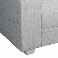 Roomscape Wohnlandschaft Loorana - (mit Schlaffunktion) - beidseitig montierbar - Strukturstoff - Lichtgrau -WOHNZIMMERMÖBEL Verkäufe wohnlandschaft loorana mit schlaffunktion strukturstoff ottomane longchair beidseitig montierbar hellgrau 4096652