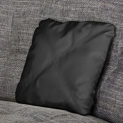 Roomscape Ecksofa Sabea Kunstleder / Strukturstoff - Schwarz / Hellgrau -WOHNZIMMERMÖBEL Verkäufe wohnlandschaft sabea kunstleder schwarz strukturstoff hellgrau 1755710