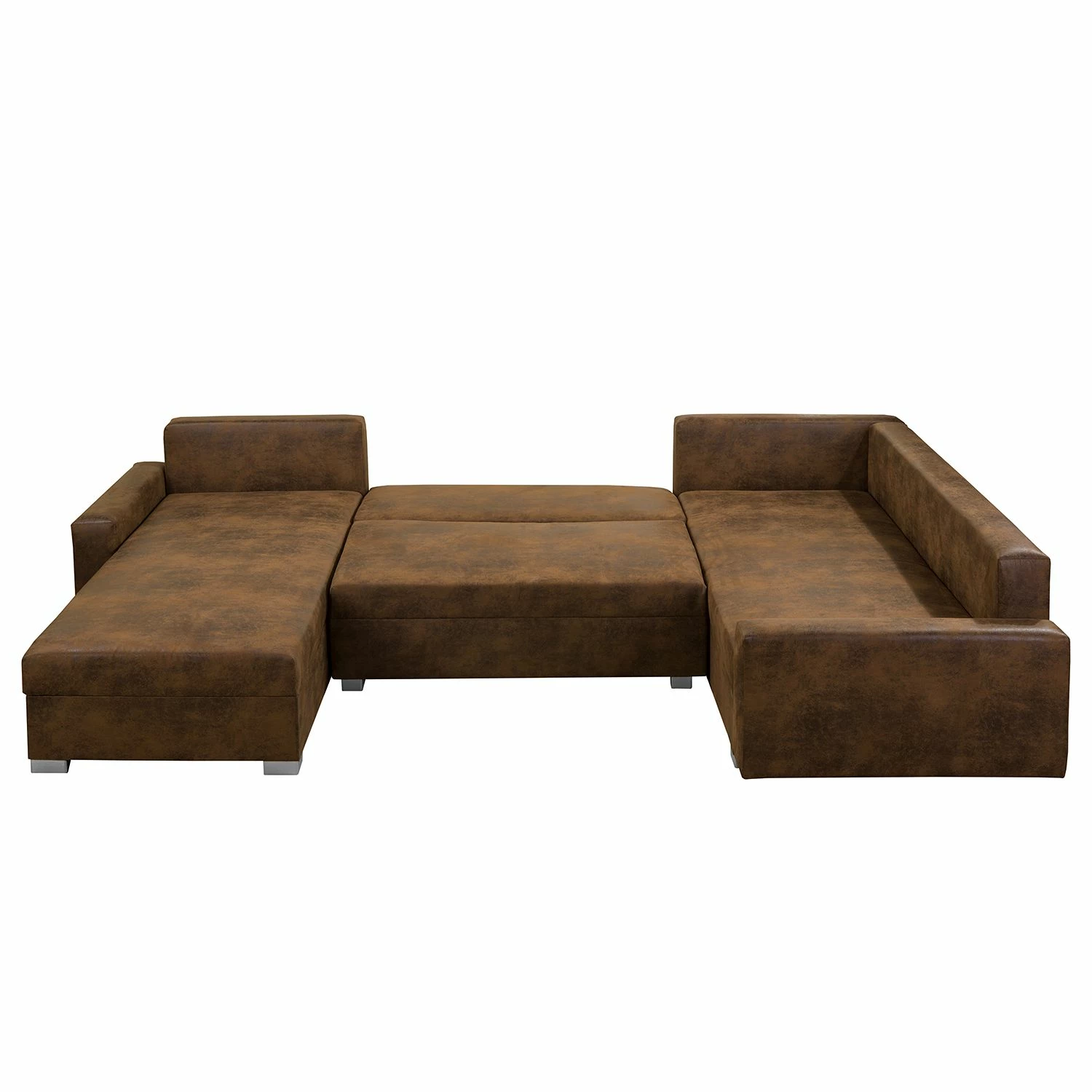 Mooved Wohnlandschaft Sibenik - (mit Schlaffunktion) - Antiklederoptik - Braun - Longchair davorstehend rechts / Ottomane links 9 Mooved Wohnlandschaft Sibenik - (mit Schlaffunktion) - Antiklederoptik - Braun - Longchair davorstehend rechts / Ottomane links – Bild 9