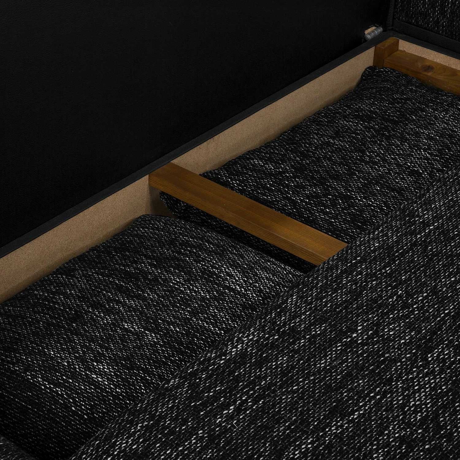 Fredriks Wohnlandschaft Sibenik - (mit Schlaffunktion) - Kunstleder/Strukturstoff - Anthrazit - Longchair davorstehend links / Ottomane rechts 13 Fredriks Wohnlandschaft Sibenik - (mit Schlaffunktion) - Kunstleder/Strukturstoff - Anthrazit - Longchair davorstehend links / Ottomane rechts – Bild 13