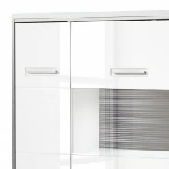 Loftscape Highboard Arco II - Glastür rechts -WOHNZIMMERMÖBEL Verkäufe wohnwand arco i 4 teilig hochglanz weiss grau 4711072 1