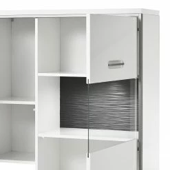 Loftscape Highboard Arco III - Glastür rechts -WOHNZIMMERMÖBEL Verkäufe wohnwand arco iii 5 teilig hochglanz weiss grau 4710704 2