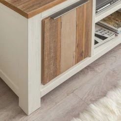 Maison Belfort Wohnwand Doral (3-teilig) - Akazie teilmassiv - Weiß / Akazie 14 Maison Belfort Wohnwand Doral (3-teilig) - Akazie teilmassiv - Weiß / Akazie -WOHNZIMMERMÖBEL Verkäufe wohnwand doral 3 teilig akazie teilmassiv weiss akazie 3588901