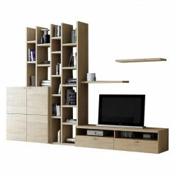 Loftscape Wohnwand Emporior I - Eiche Sonoma Dekor -WOHNZIMMERMÖBEL Verkäufe wohnwand emporior i eiche sonoma dekor 4900560