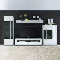 Roomscape Wohnwand Farson (4-teilig) - Hochglanz Weiß / Weiß 9 Roomscape Wohnwand Farson (4-teilig) - Hochglanz Weiß / Weiß -WOHNZIMMERMÖBEL Verkäufe wohnwand farson 4 teilig hochglanz weiss weiss 3696685