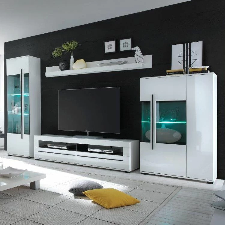 Roomscape Wohnwand Farson (4-teilig) - Hochglanz Weiß / Weiß 3 Roomscape Wohnwand Farson (4-teilig) - Hochglanz Weiß / Weiß – Bild 3