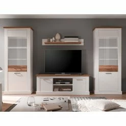 Trendteam Wohnwand Inuvik (4-teilig) - Pinie Hell Dekor / Nußbaum Dekor - Ohne Beleuchtung -WOHNZIMMERMÖBEL Verkäufe wohnwand inuvik 4 teilig pinie hell dekor nussbaum dekor ohne beleuchtung 2123510