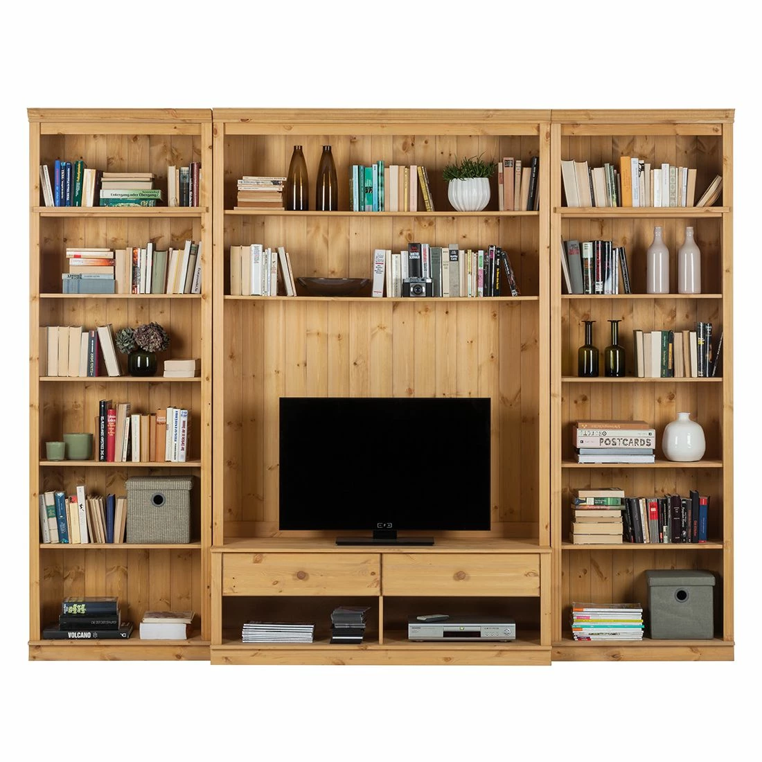 Maison Belfort Wohnwand Lillehammer I (3-teilig) - Kiefer massiv - Kiefer Natur 2 Maison Belfort Wohnwand Lillehammer I (3-teilig) - Kiefer massiv - Kiefer Natur – Bild 2