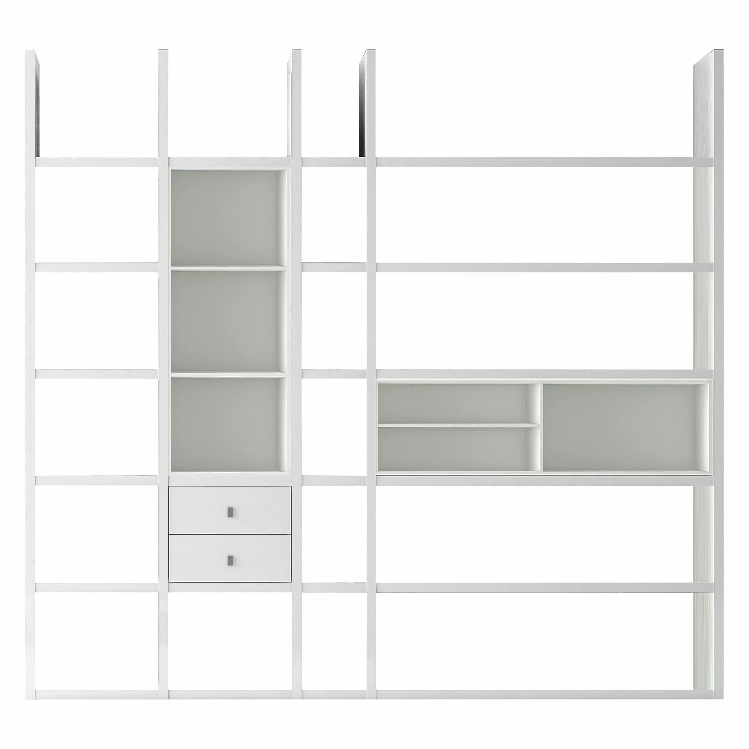 Loftscape XL Regalwand Emporior III.B - Weiß - Ohne Beleuchtung 1 Loftscape XL Regalwand Emporior III.B - Weiß - Ohne Beleuchtung