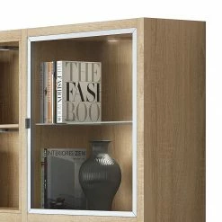 Loftscape XL Regalwand IX.B - Weiß / Eiche Dekor -WOHNZIMMERMÖBEL Verkäufe xl regalwand ix b inkl beleuchtung weiss eiche dekor 1555646