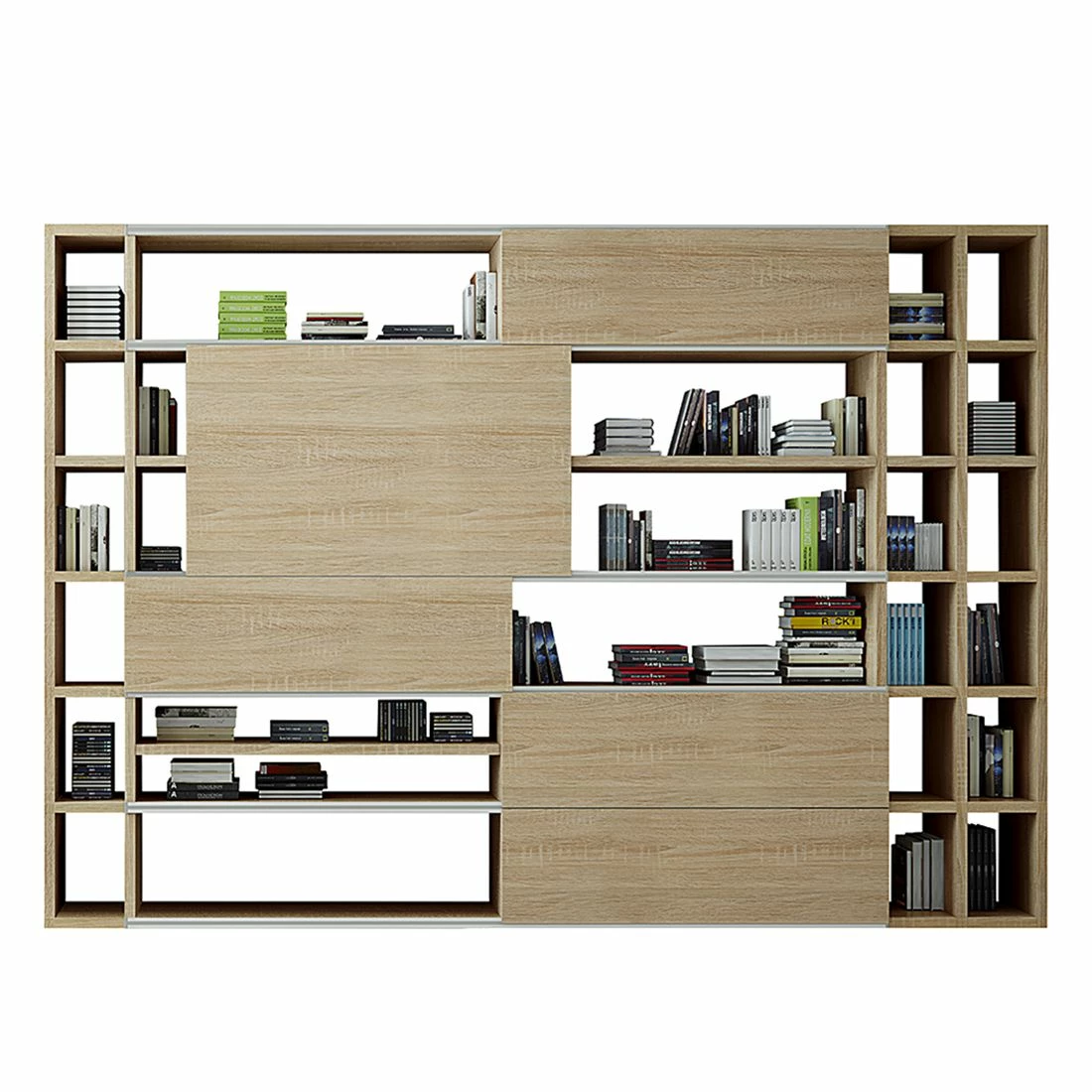 Loftscape XXL Regalwand Emporior IX - Eiche Sonoma Dekor 1 Loftscape XXL Regalwand Emporior IX - Eiche Sonoma Dekor