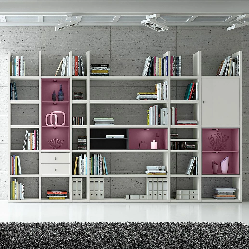 Loftscape XXL Regalwand Emporior V.A - Weiß / Schwarz - Mit Beleuchtung 2 Loftscape XXL Regalwand Emporior V.A - Weiß / Schwarz - Mit Beleuchtung – Bild 2